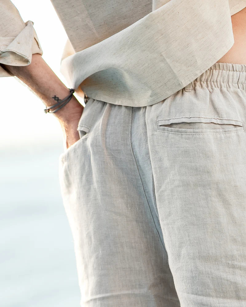 THE THEO LINEN SHORTS