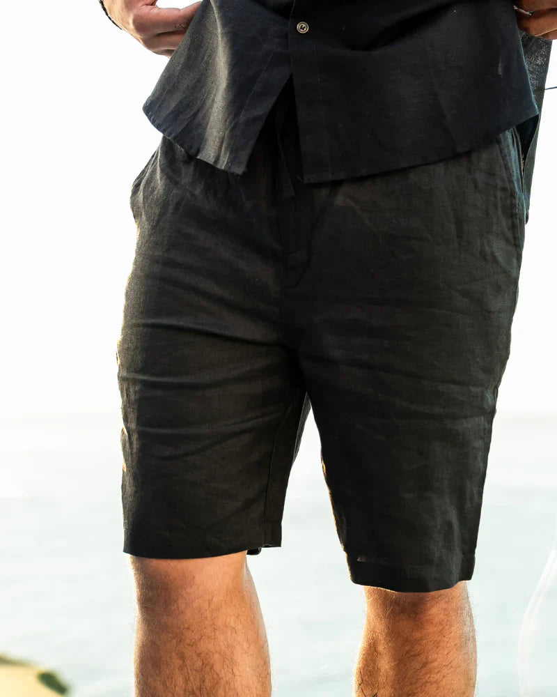 THE THEO LINEN SHORTS
