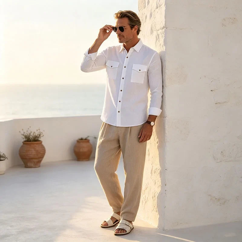 THE ROCCO LINEN SHIRT