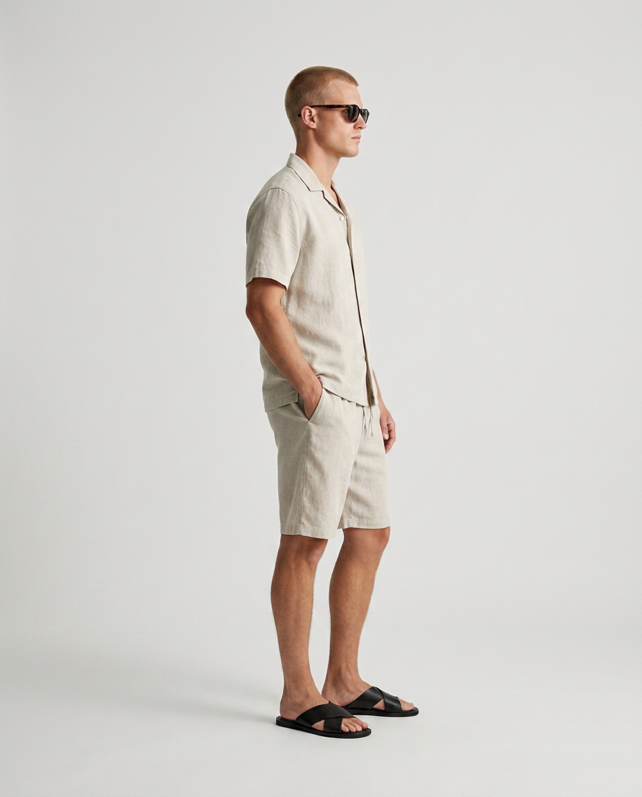 THE THEO LINEN SHORTS