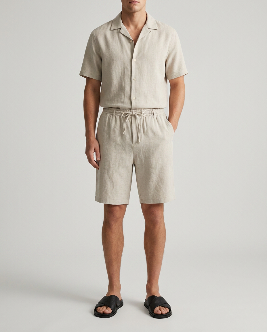 THE THEO LINEN SHORTS