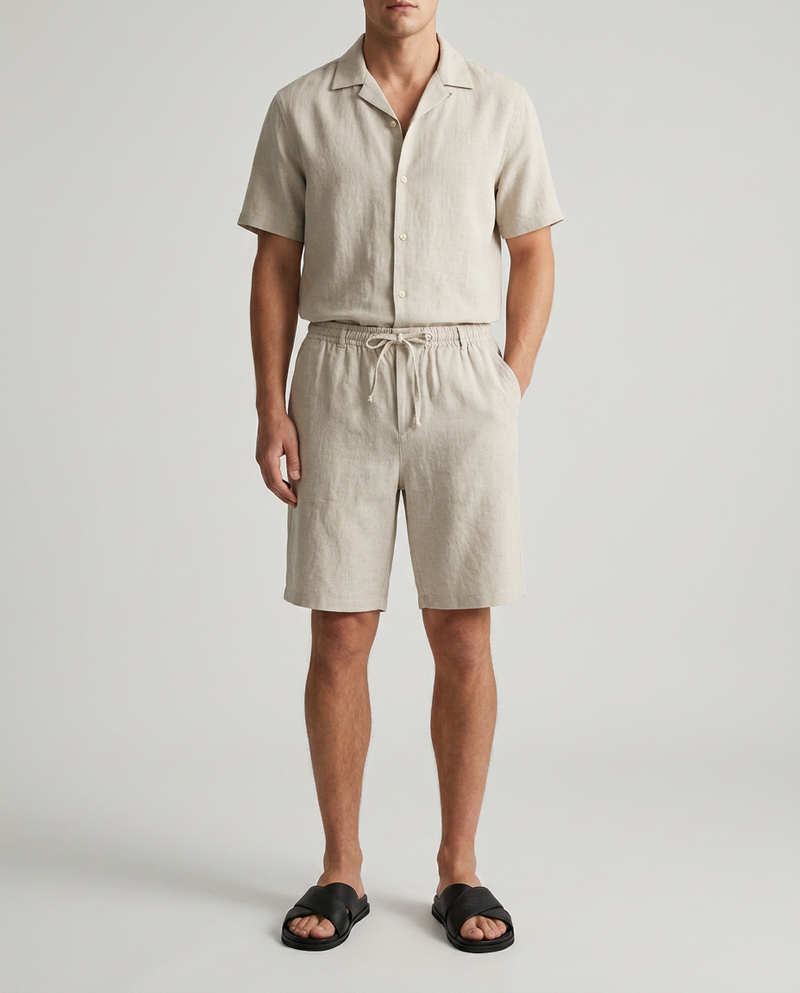 THE THEO LINEN SHORTS